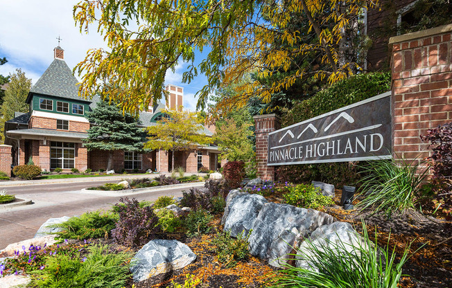 Front Entrance at Pinnacle Highland Apartments  84121