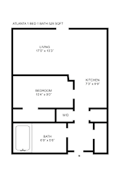 1 bed, 1 bath, 528 sqft, $1,770