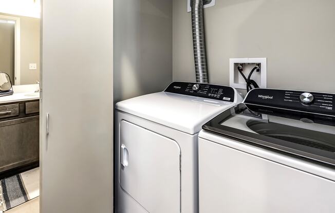 In-Unit Washer and Dryer at Hanover Flats in Bennington, NE