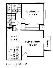 1 bed, 1 bath, 661 sqft, $963