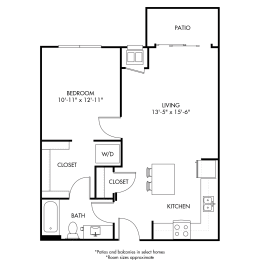 1 bed, 1 bath, 670 sqft, $1,675