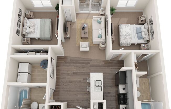 2 beds, 2 baths, 921 sqft, $1,165, Unit 323