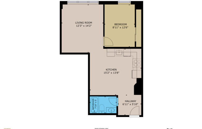 1 bed, 1 bath, 703 sqft, $1,955.42, Unit 320