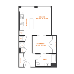 1 bed, 1 bath, 648 sqft, $2,357