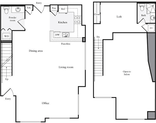 1 bed, 1 bath, 1,050 sqft, $3,040, Unit 124