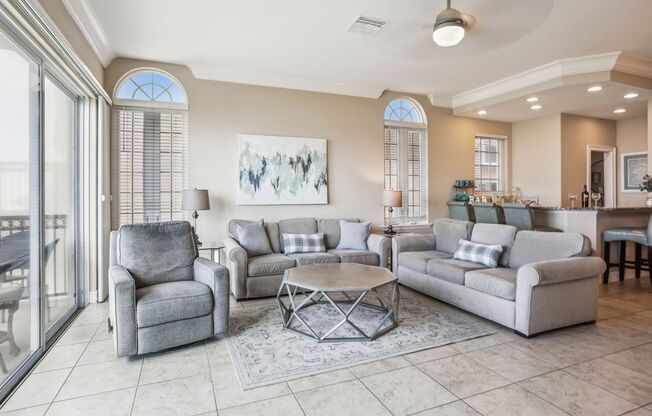 Gulf-Front Luxury Townhouse | 4 Bedrooms + Loft | Sleeps 17 | Game Room & Elevator