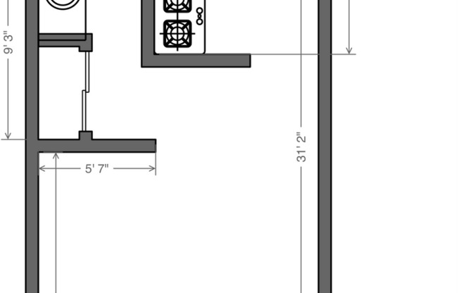 Studio, 1 bath, 500 sqft, $1,495