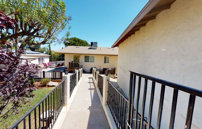 San Antonio Heights Accessory Dwelling Unit (ADU )2/1 with gated and separate entrance for lease!