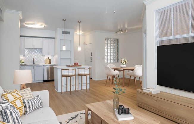 Living Room with Hard Surface Flooring