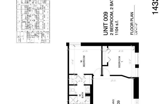 2 beds, 2 baths, 1,103 sqft, $2,495, Unit 1432-009