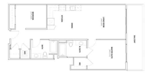 2 beds, 2 baths, 1,043 sqft, $3,271