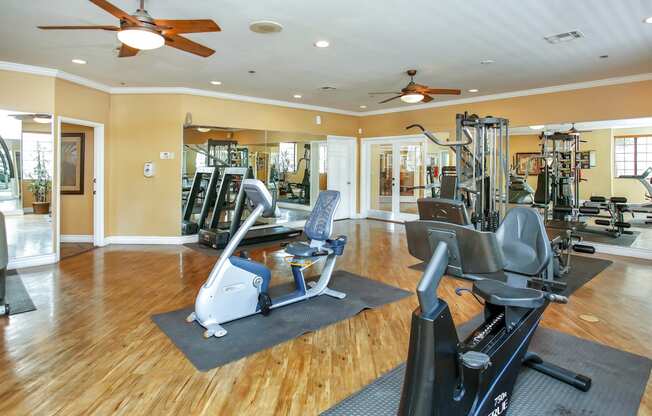 Fitness center at Pavilions at Pantano Apartments in Tucson, AZ!