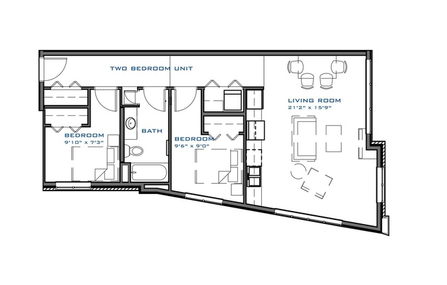 2 beds, 1 bath, 907 sqft, $2,500, Unit 310