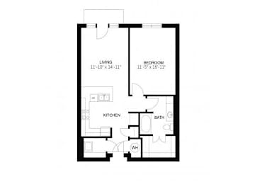 1 bed, 1 bath, 748 sqft, $1,620