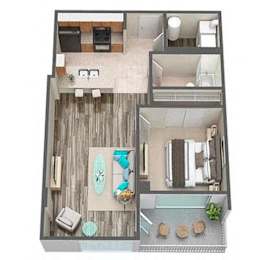 1 bed, 1 bath, 694 sqft, $1,921