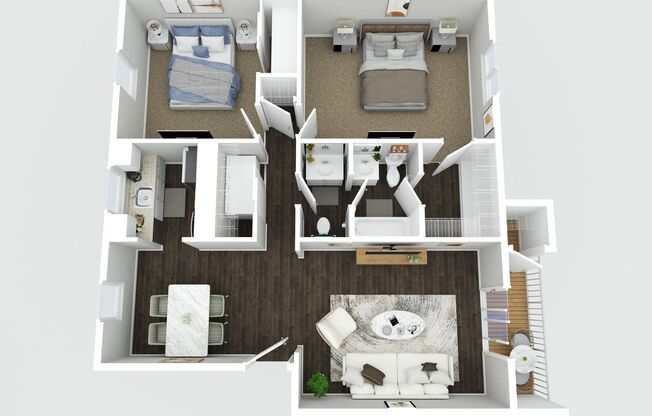 2 beds, 1.5 baths, 945 sqft, $1,209, Unit VS 6218-5