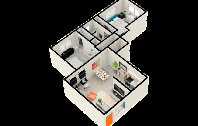 2 beds, 1 bath, 750 sqft, $1,449, Unit 504