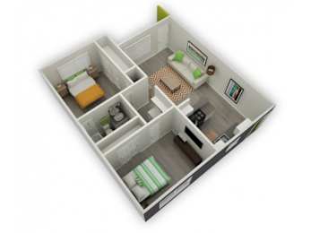 2 beds, 1 bath, 930 sqft, $1,229