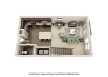 1 bed, 1 bath, 865 sqft, $1,520