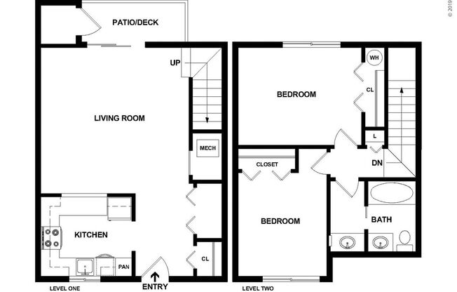 2 beds, 1 bath, 850 sqft, $1,321