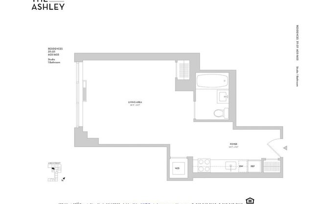 Studio, 1 bath, 510 sqft, $4,075, Unit 509