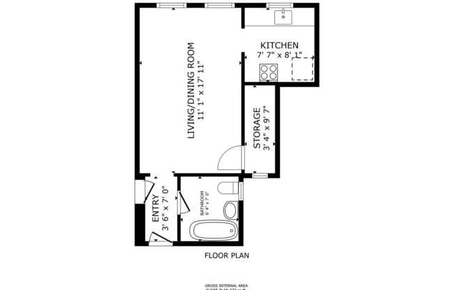 Studio, 1 bath, 373 sqft, $1,600, Unit 323