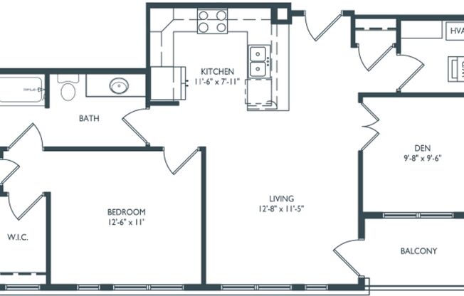 1 bed, 1 bath, 808 sqft, $2,000, Unit Unit 318