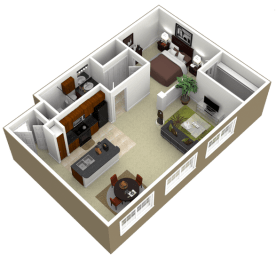 1 bed, 1 bath, 892 sqft, $1,395