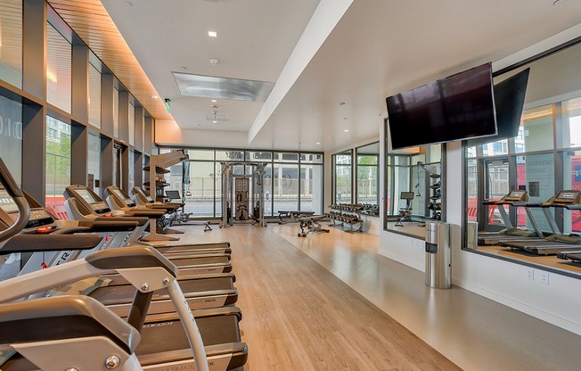 Apartments in Jack London Square Oakland CA - Channel House - Fitness Center with Exercise Equipment