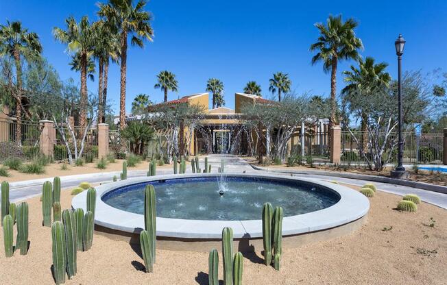 Courtyard Fountain at Medici Apartment Homes, California, 92203