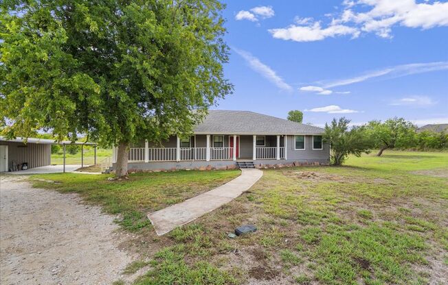 Great 3-Bedroom Home on Nearly 4 Acres For Lease