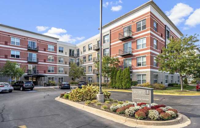 Leasing Center Entrance at Avant at the Arboretum Apartments in Lisle, IL 60532
