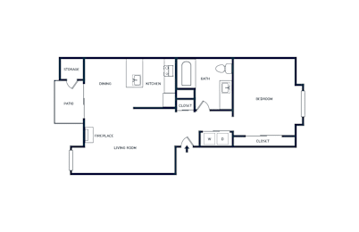 1 bed, 1 bath, 717 sqft, $1,725