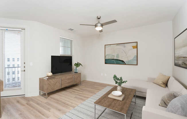 Living Room with Hard Surface Flooring