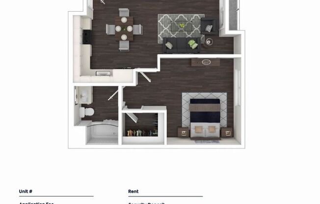 1 bed, 1 bath, 600 sqft, $2,495, Unit 321