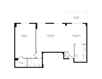 1 bed, 1 bath, 867 sqft, $1,780