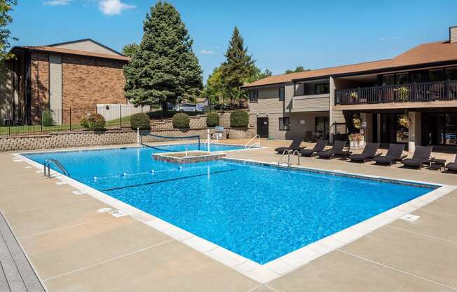 Swimming Pool With Relaxing Sundecks at Whisper Hollow Apartments, Maryland Heights, MO, 63043