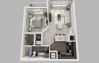 1 bed, 1 bath, $1,536