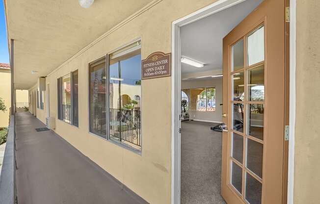 Capistrano Gardens Fitness Center Entrance