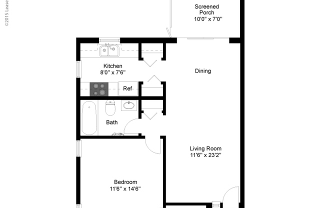 1 bed, 1 bath, 750 sqft, $1,635