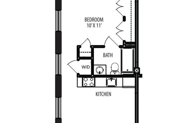 1 bed, 1 bath, 541 sqft, $1,250, Unit APT 202