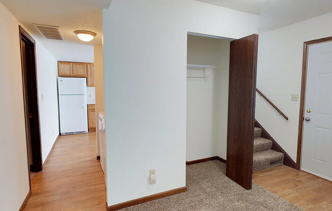 storage closet in apartment