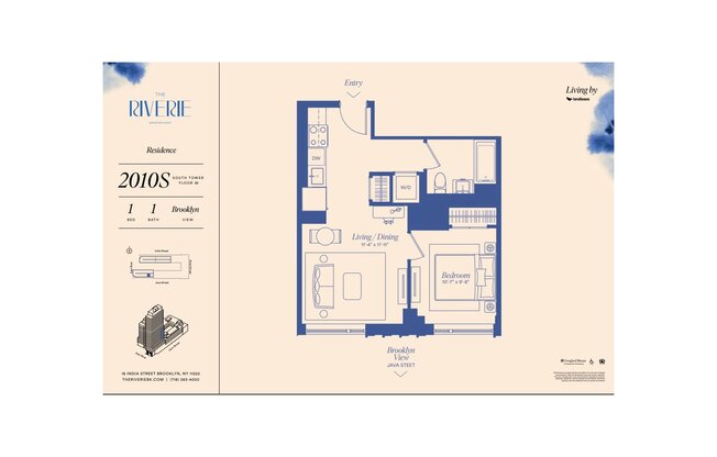 1 bed, 1 bath, $5,200, Unit 2010S
