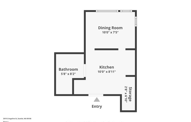 Studio, 1 bath, 252 sqft, $1,144, Unit 205
