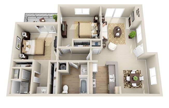2 beds, 2 baths, 1,097 sqft, $2,475