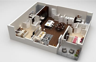2 beds, 2 baths, 1,135 sqft, $1,726