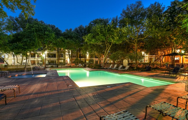 Pool in the Evening