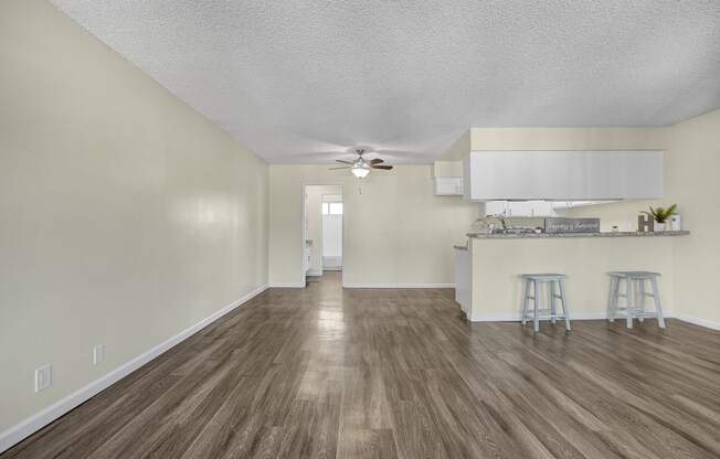 Capistrano Gardens unit 47 living room and dining room area