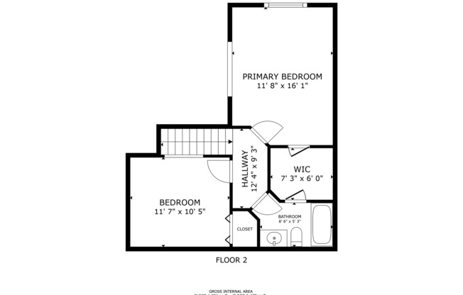 2 beds, 1.5 baths, 1,070 sqft, $1,200, Unit 2561-41