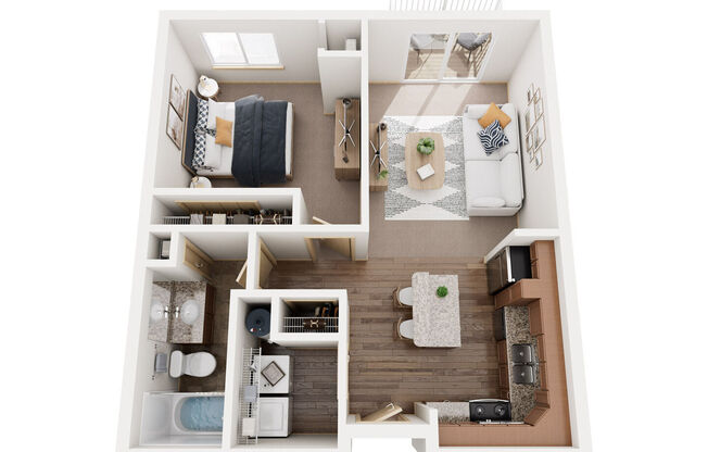 1 bed, 1 bath, 704 sqft, $1,100